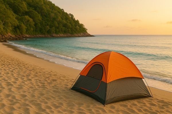 Melhores praias desertas do Sudeste para camping com barraca compacta