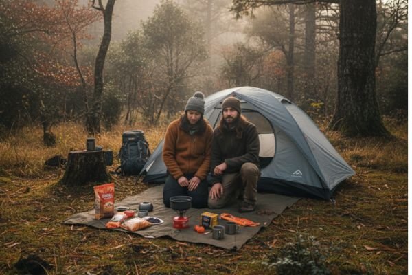Ideias práticas de café da manhã para acampamentos isolados em trilhas de inverno na Serra da Mantiqueira
