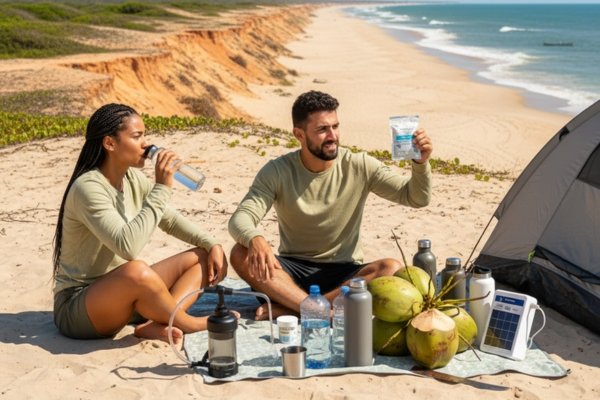 Dicas de hidratação segura em praias desertas do litoral do Ceará no verão