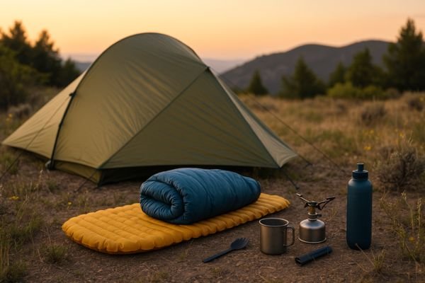 Itens ultraleves que fazem diferença em acampamentos remotos para mochileiros solo