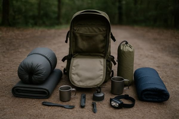 Como organizar a mochila para levar só o essencial no camping de trilha solo minimalista