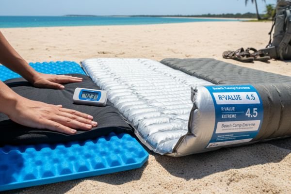 Como escolher o isolante térmico mais eficiente para acampamentos na areia quente de praia
